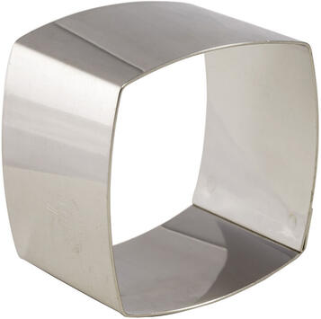 NONNETTES INOX CARRÉES BOMBÉES 6X6X4.5 CM X4