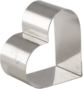 NONNETTES INOX COEUR 8X7X4.5 CM X4