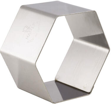 NONNETTES INOX HEXAGONE 7X7X4 CM X4