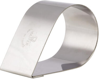 NONNETTES INOX LARMES 8X5X4 CM X4