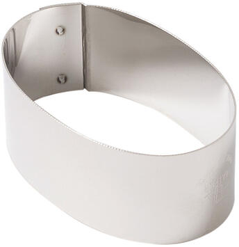 NONNETTES INOX OVALES ARRONDIES 7.5X4.5X3 CM X4