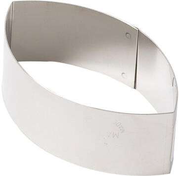 NONNETTES INOX OVALES POINTUES 8.8X5X3 CM X4