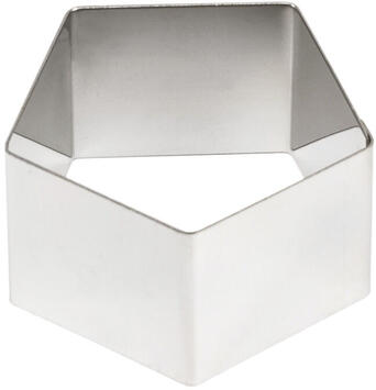 NONNETTES INOX PENTAGONE 7X7X4 CM X4