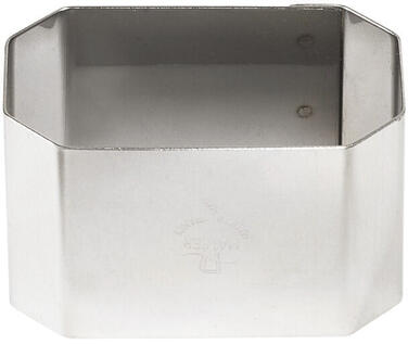NONNETTES INOX RECTANGULAIRES VICHY 7.5X4.5X4.5 CM X4