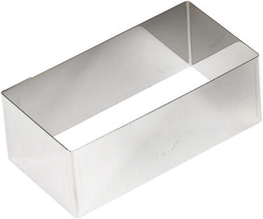 NONNETTE INOX RECTANGULAIRE 16X3X2,5 CM