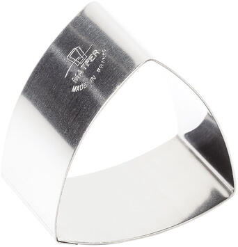 NONNETTES INOX TRIANGLES BOMBÉS 6.5X6.5X4 CM X4