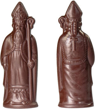 PLAQUE 275X175 DE 4 EMPREINTES POUR 2 SAINT NICOLAS 150 MM