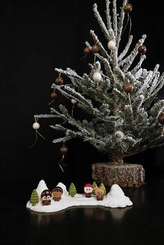PLAQUE 275X175 POUR 32 BONBONS DE NOËL