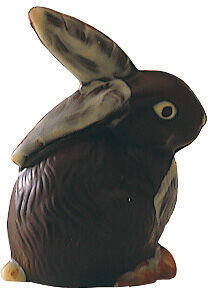 PLAQUE 275X175 DE 2 EMPREINTES POUR 1 LAPIN ASSIS 124X90 MM