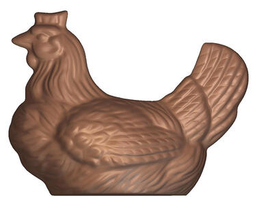 PLAQUE 275X175 DE 2 EMPREINTES POUR 1 POULE COUVEUSE 140X114 MM