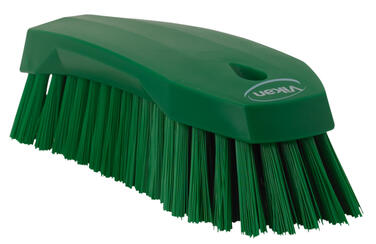 BROSSE A MAIN ALIMENTAIRE 20CM FIBRE DURE VERT