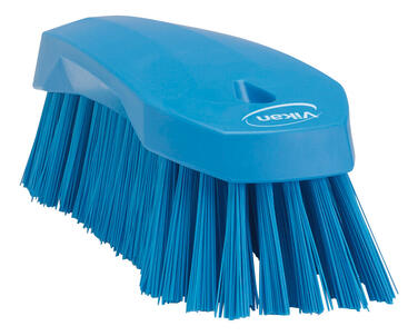 BROSSE A MAIN ALIMENTAIRE 20CM FIBRE DURE BLEU