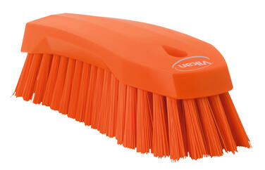 BROSSE A MAIN ALIMENTAIRE 20CM FIBRE DURE ORANGE
