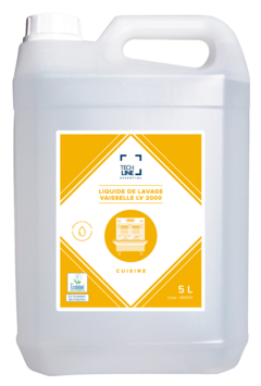 DETERGENT LIQUIDE VAISSELLE EAU DURE TECHLINE LV2000 ECOLABEL EU 5L