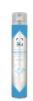 NETTOYANT POLISH BOIS SANS SILICONE TECHLINE 750ML
