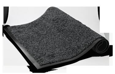 TAPIS MICROFIBRE TECHLINE 60X90CM GRIS/NOIR
