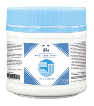 JAVEL PASTILLES TECHLINE BOITE 500G
