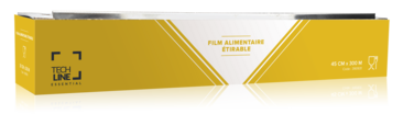 FILM ALIMENTAIRE TECHLINE EN BOÎTE DISTRIBUTRICE 45CM X300M