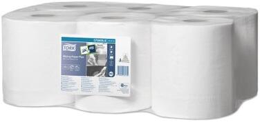 BOBINE DEVIDAGE CENTRAL TORK M2 BLANC 450 FORMATS 2 PLIS 19,4X33,5CM ECOLABEL X6