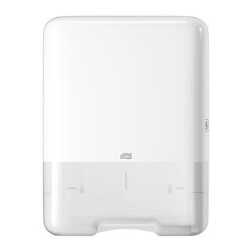 DISTRIBUTEUR D’ESSUIE-MAINS PLIÉS TORK® H3 BLANC