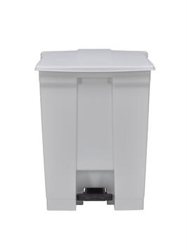 POUBELLE A PEDALE CARRE STEP ON 45L BLANC