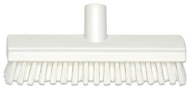 FROTTOIR ALIMENTAIRE 26CM DOUILLE INCLINEE FIBRE DURE BLANC