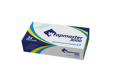 ALUMINIUM ROULEAU ALBAL PROFESSIONAL WRAPMASTER® 30CM X90M X3