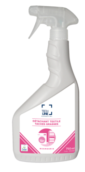 DETACHANT TEXTILES TACHES GRASSES STAIN WASH POWER TECHLINE ECOLABEL EU 750ML