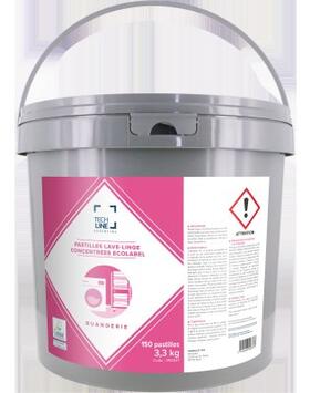 LESSIVE TABLETTES CONCENTREE TECHLINE ECOLABEL X150