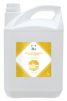 AGENT DECONTAMINANT POUR FRUITS & LEGUMES TECHLINE 5L
