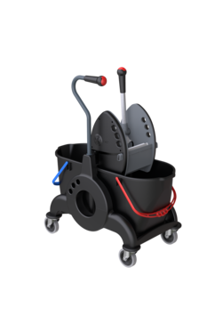 CHARIOT DE LAVAGE RECYCLE DOUBLE SEAUX TECHLINE 2X15L