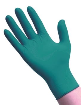 GANT NITRILE VERT NON POUDRÉ TECHLINE TAILLE M BOÎTE X100