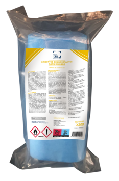 LINGETTES DESINFECTANTES SURFACES ALIMENTAIRES TECHLINE RECHARGE 9X200