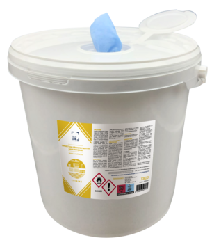 LINGETTES DESINFECTANTES SURFACES ALIMENTAIRES TECHLINE SEAU X800