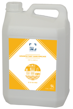 DESINFECTANT MAINS ET SURFACES AGROALIMENTAIRES SANS RINCAGE TECHLINE 5L