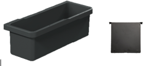 PLAQUE DE SEPARATION BAC 15L POUR CHARIOT TECHLINE