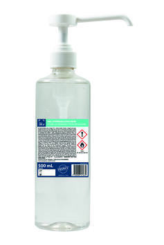 GEL HYDROALCOOLIQUE TECHLINE 500ML FLACON POMPE X12