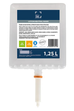 SAVON MAINS NEUTRAL TECHLINE CARTOUCHE 1250ML X9