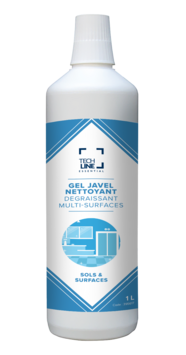 GEL JAVEL NETTOYANT DEGRAISSANT MULTI-SURFACES TECHLINE 1L