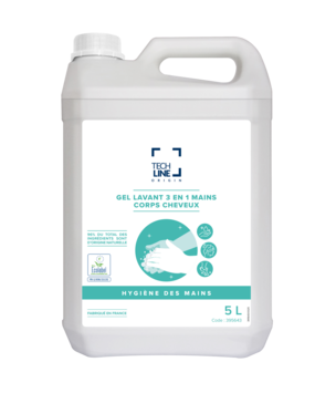 SAVON MAINS CORPS & CHEVEUX TECHLINE BIDON 5L