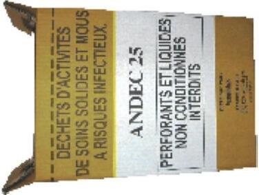 CARTON POUR DECHETS DASRI H37.8CM SAC 25L LC PQT/10