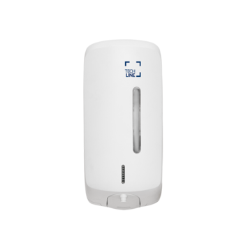 DISTRIBUTEUR À DÉTECTION OPTIQUE SAVON MOUSSE À RÉSERVOIR TECHLINE 1L BLANC