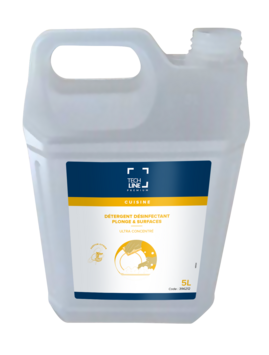 DEGRAISSANT DESINFECTANT PLONGE ET SURFACES TECHLINE PREMIUM 5L