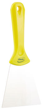 GRATTOIR A MAIN ALIMENTAIRE LAME INOX 10CM JAUNE