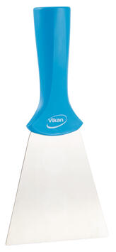 GRATTOIR ALIMENTAIRE LAME INOX PAS DE VIS 10CM BLEU