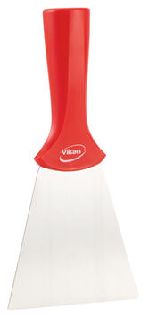 GRATTOIR ALIMENTAIRE LAME INOX PAS DE VIS 10CM ROUGE