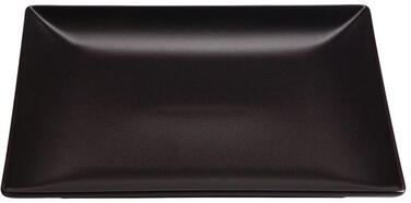 KURO ASSIETTE NOIRE CARRÉE 19 X 19 CM