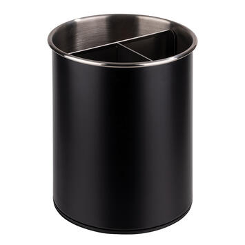 BOITE A COUVERTS 3 COMPARTIMENTS D13X16,5CM NOIR