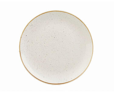 STONECAST BARLEY WHITE ASSIETTE PLATE IVOIRE Ø 26 CM