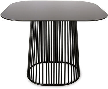 SUPPORT EN FIL MÉTALLIQUE BUFFET NOIR 307X253CM H 20CM